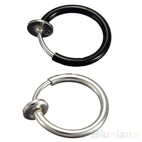 Hot Clip on Hoop Nose Lip Ear Non-piercing Ring Punk Goth Septum Earrings 7FRA BDN7 | Украшения и аксессуары