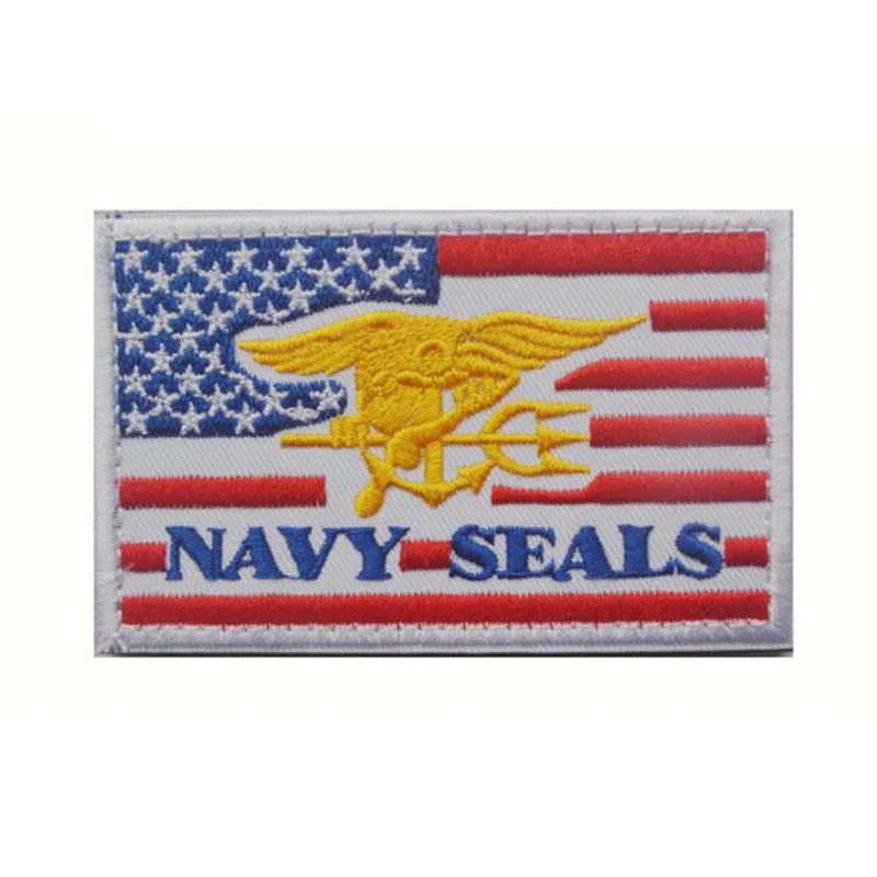 3D вышитая нашивка US Seal тактический значок для морального духа тканевая наклейка