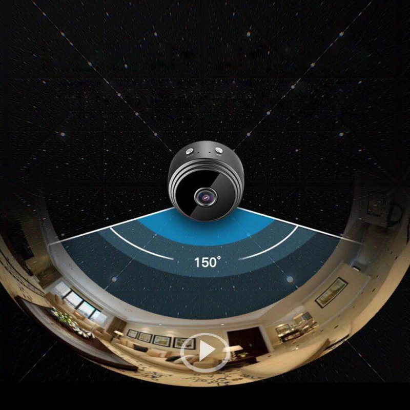 Новая черная мини-камера с Wi-Fi камера FULL HD 4K 1080P ночное видение датчик обнаружения