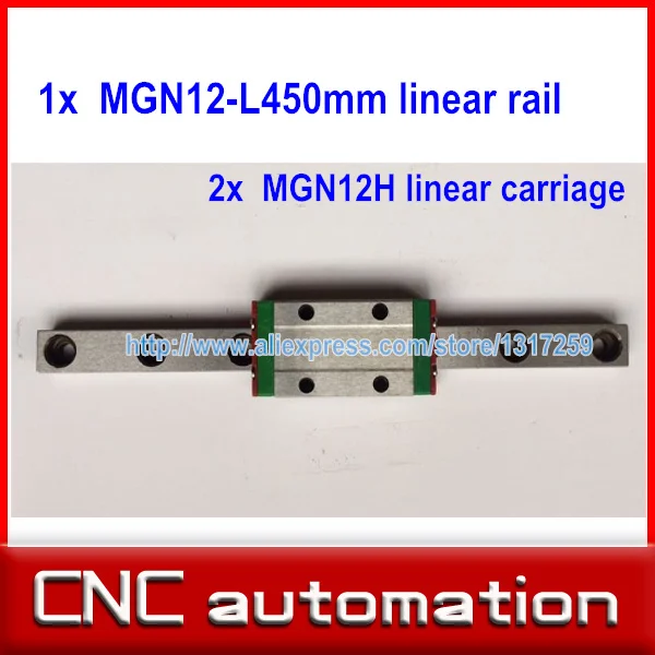 12 мм линейная направляющая MGN12 L 450 с 2 шт. MGN12H линейные каретки для ЧПУ DIY |