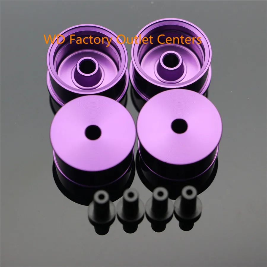 

RFDTYGR Mini 4wd Middle Diameter Wheels Self-made Parts For Tamiya MINI 4WD Colored Wheel w/Aluminum Disc L016 1Set /lot