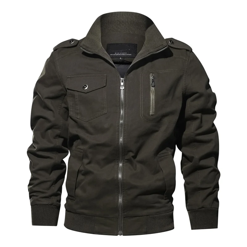 M-6XL LetsKeep, мужская куртка-пилот, Мужская Осенняя хлопковая тактическая куртка, пальто, куртка для полета ВВС размера плюс, MA502