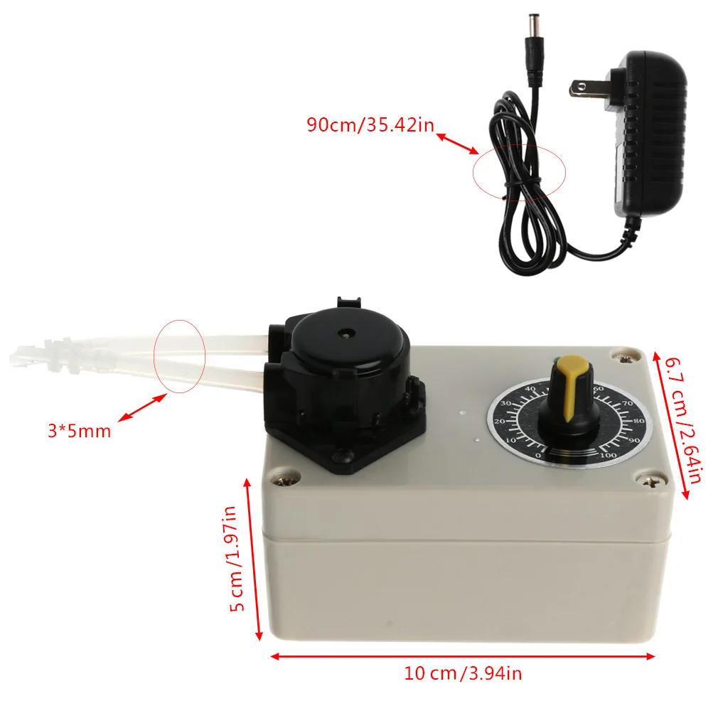 Высокое качество нового DC 12V дозирующий насос Скорость Регулируемый перистальтический насос для аквариума воды лаборатории дозирующий насос хорошее