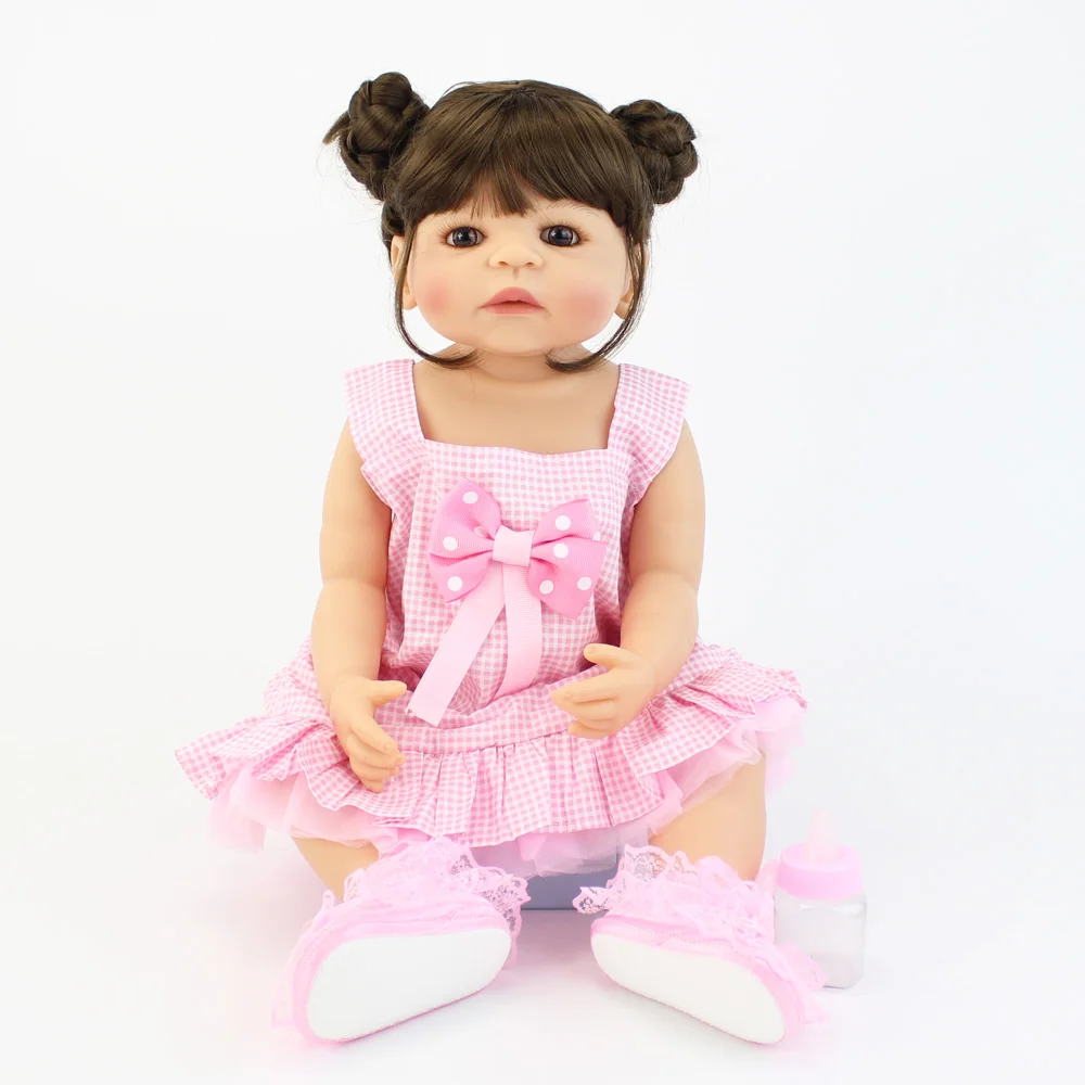Кукла реборн силиконовая виниловая для новорожденных кукла купания подарок на