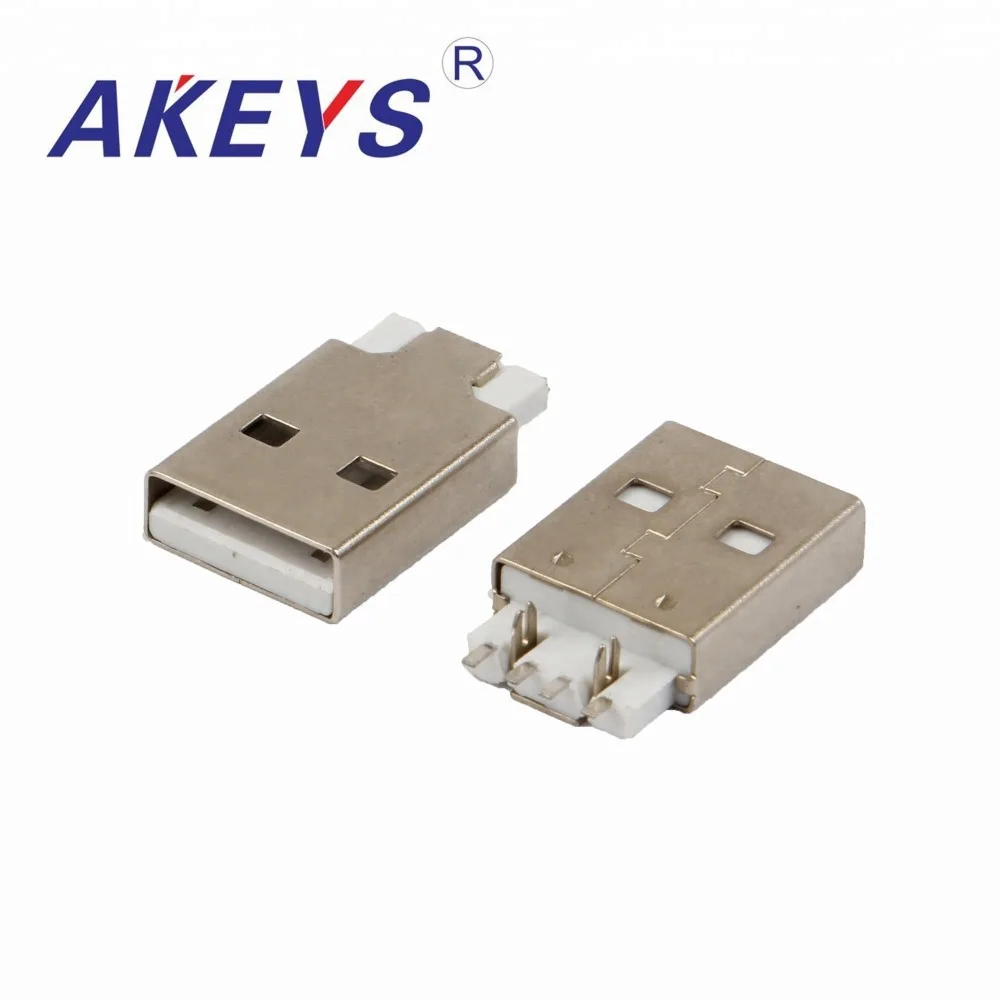 30 шт. Женский USB-коннектор SMT Mini Micro на 180 градусов с белым клеем | Обустройство дома