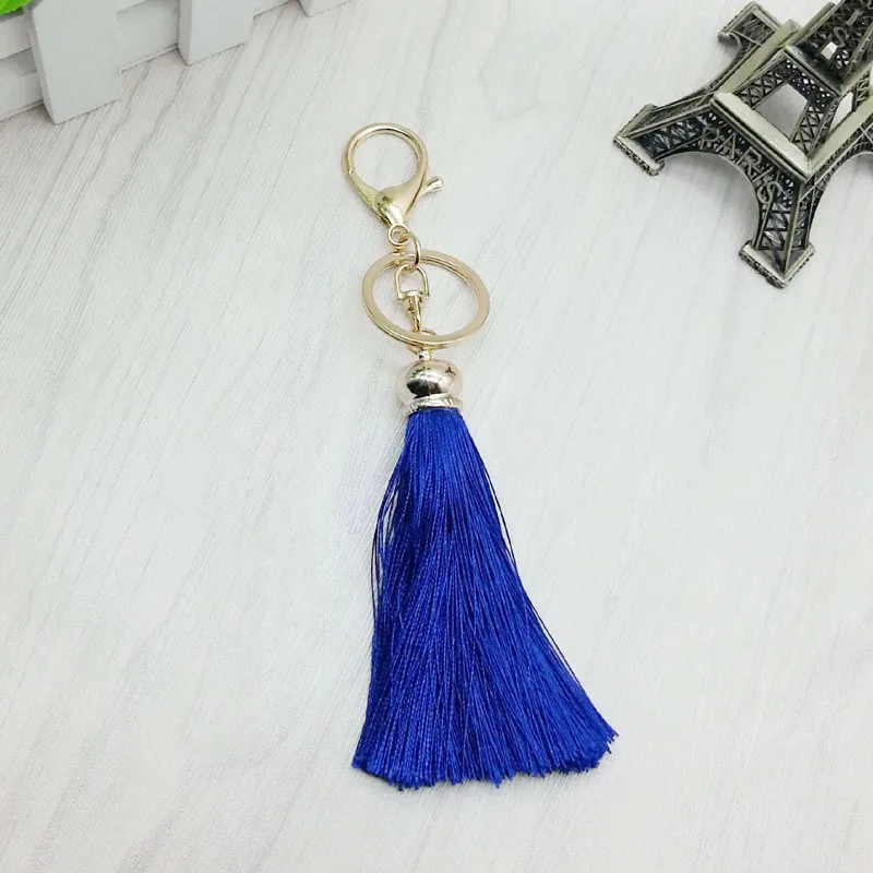 Новинка шелковая искусственная Милая брелок для автомобиля-шелковая женская