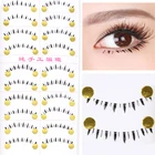 10 пар нижних ресниц Нижняя упаковка накладных ресниц Мягкая ручная работа прозрачная лента под ресницы