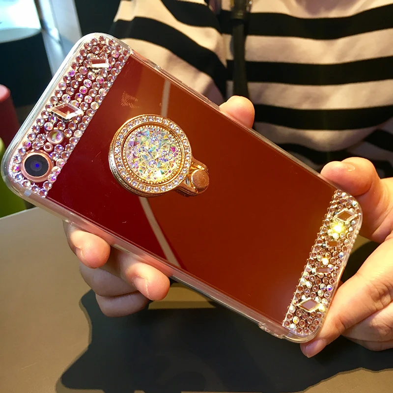 PC зеркальные чехлы для телефонов Аксессуары Iphone X 8 8Plus 7 7Plus 6 6s 6Plus Необычные