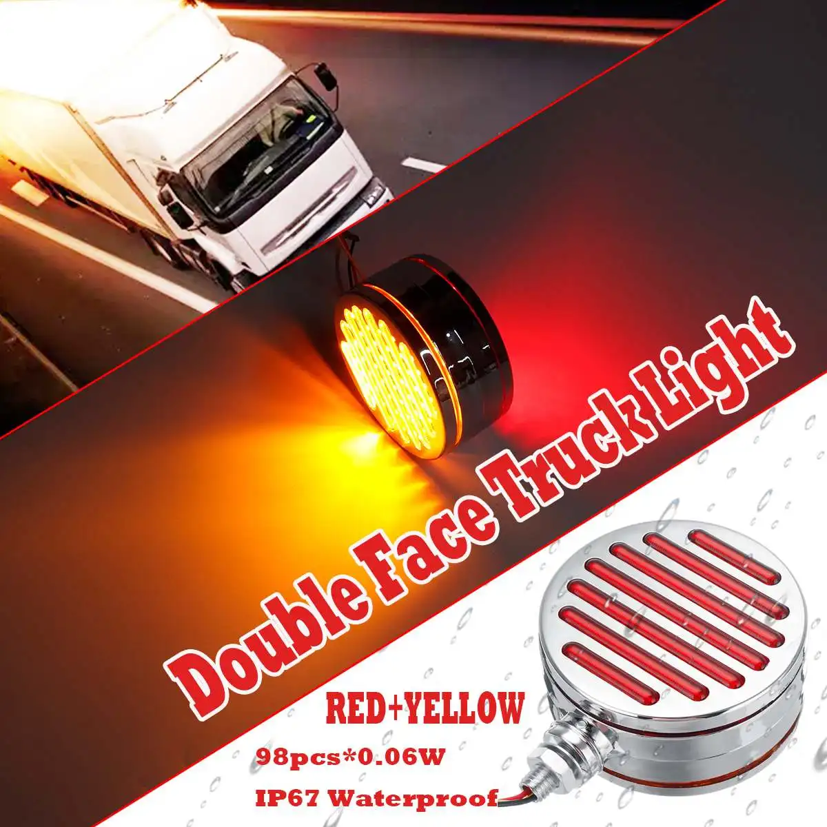 Светодиодные боковые габаритные фонари стоп сигналы заднего хода