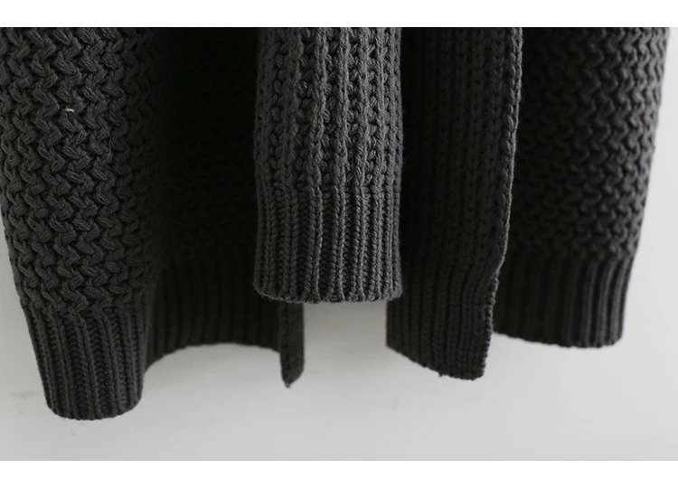 Европейский утепленный свитер ASYMSAY вязаное пальто свободная женская одежда