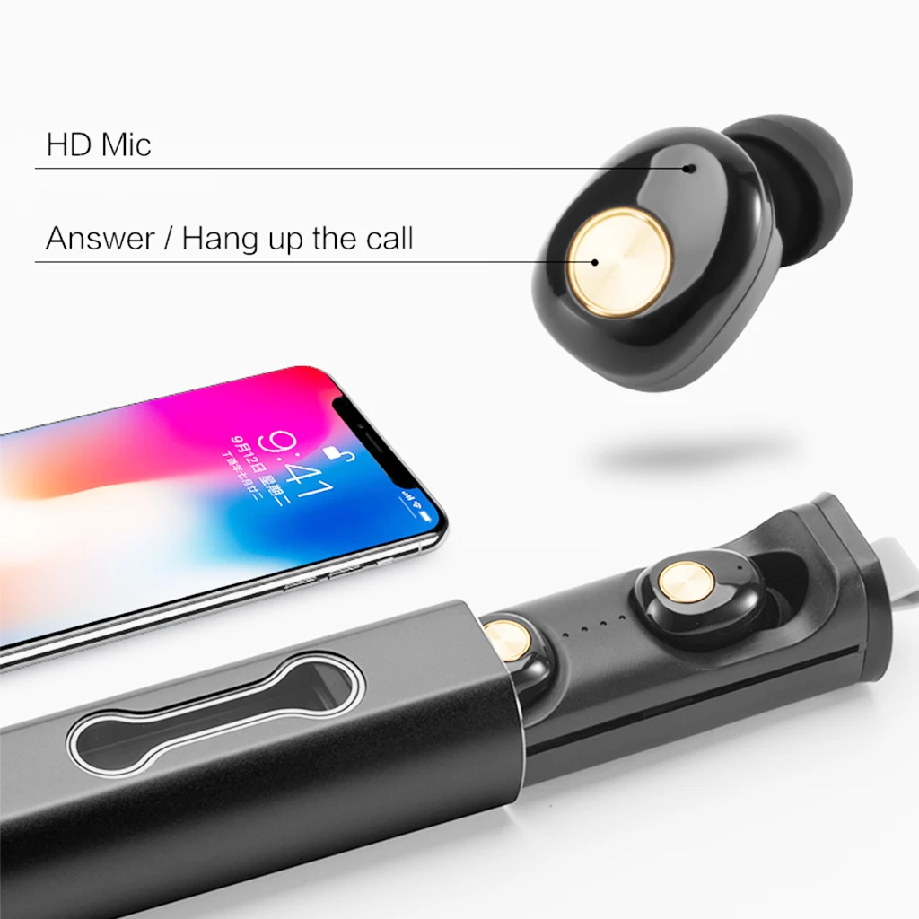 TWS5.0 Bluetooth наушники TI9S портативный компактный бинауральный беспроводной в ухо