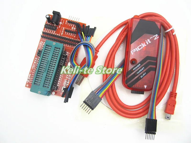 pickit2 Programming / emulator + PIC KIT2 microcontroller minimum system board development universal programmer seat | Электронные