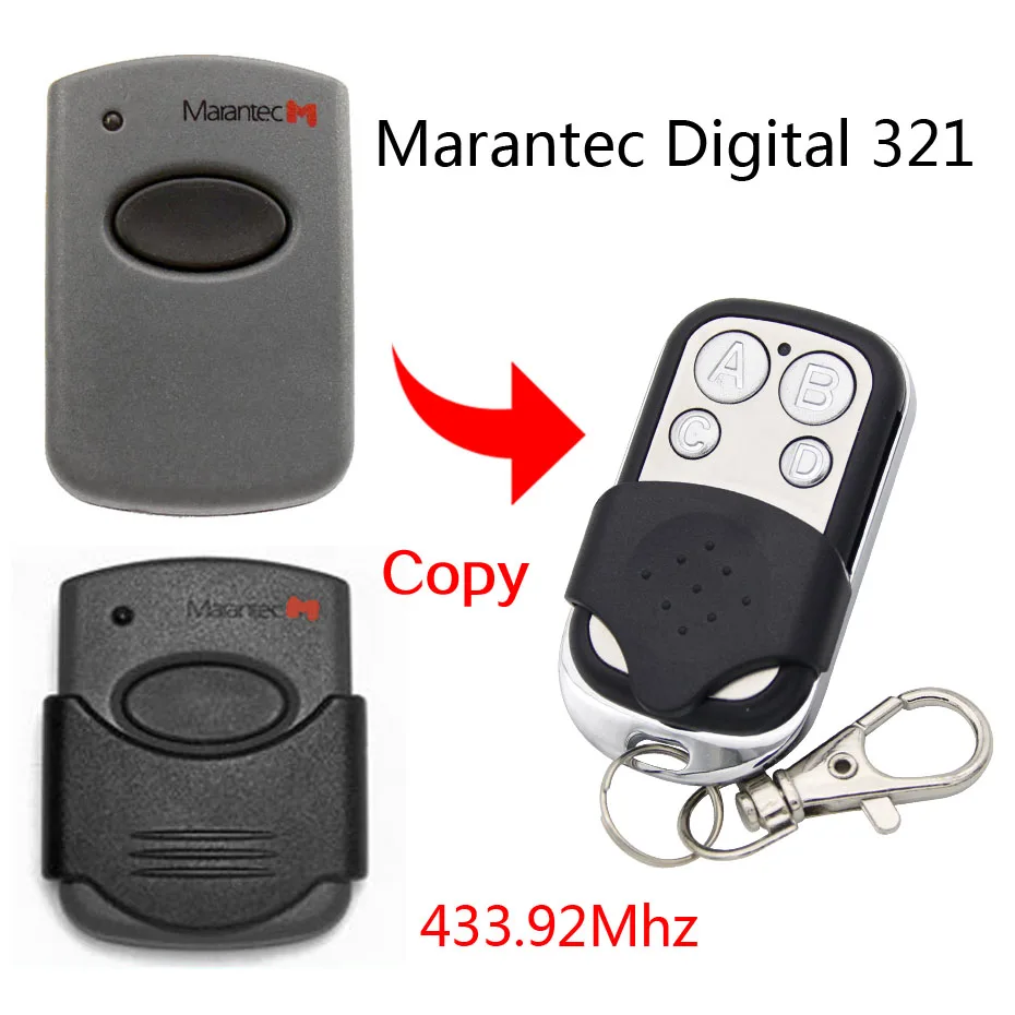 Пульт Marantec Digital 321 433 92 МГц Двери Гаража дистанционного управления воротами