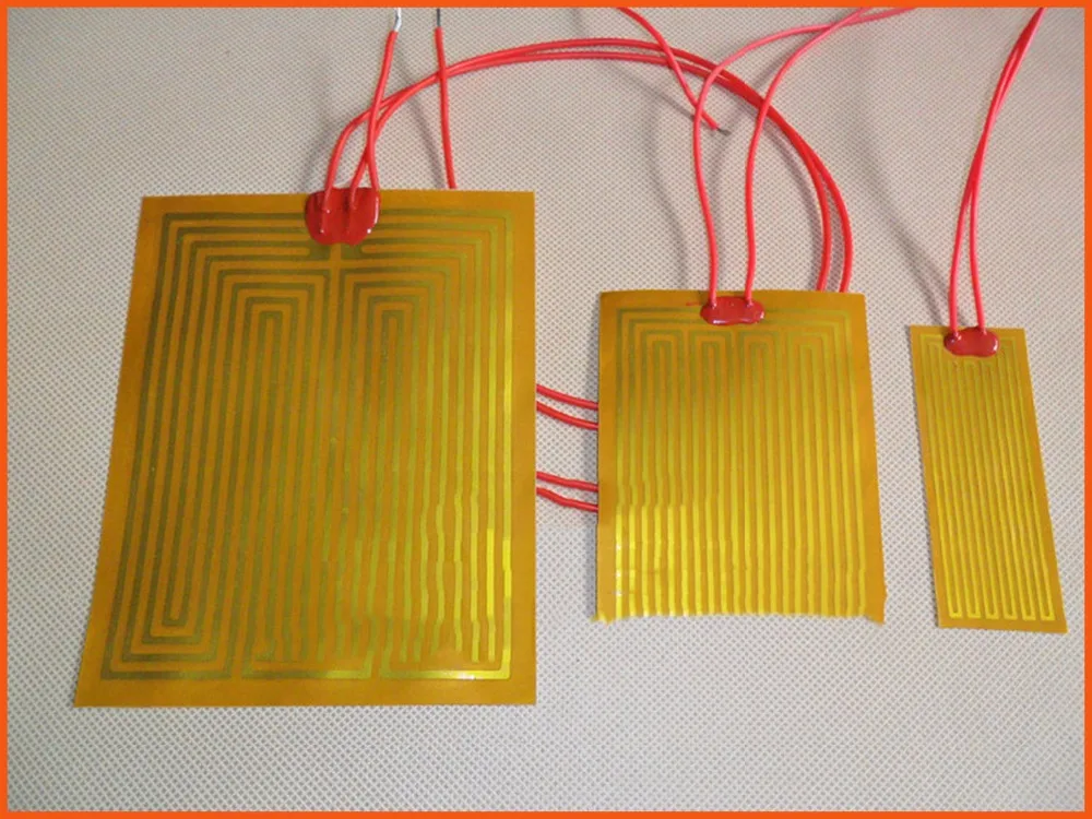 

14x63mm 12V,10W,PI polyimide heater electric Element For Provide constant temperature source, the thermal conductivity detector