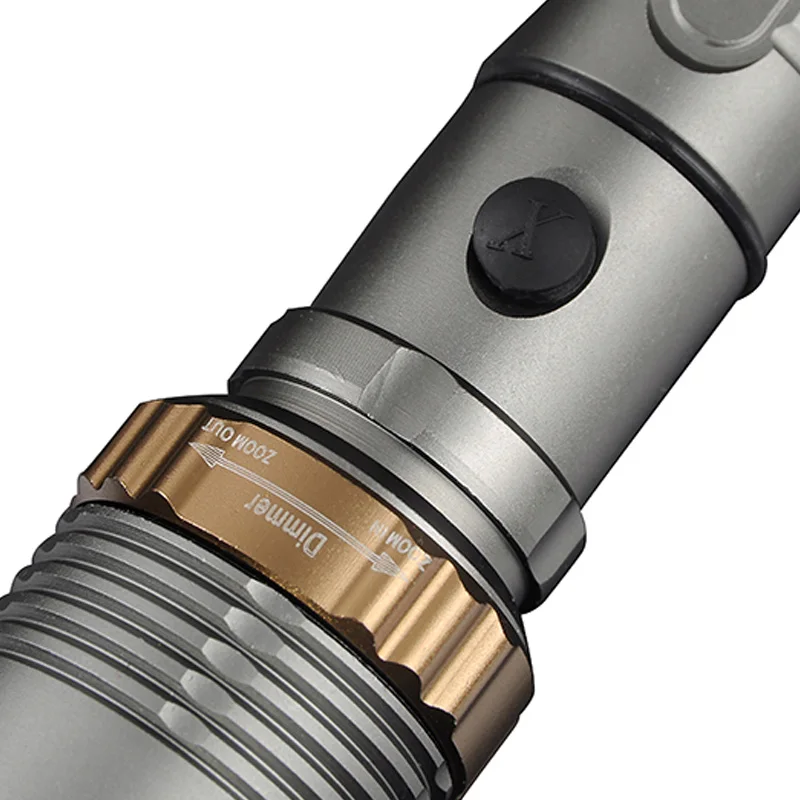 New T6 Torch Self Defense 6000LM LED Rechargeable flashlight powerful Matraque Lantern Tactical with USB Charger Dropshipping | Лампы и