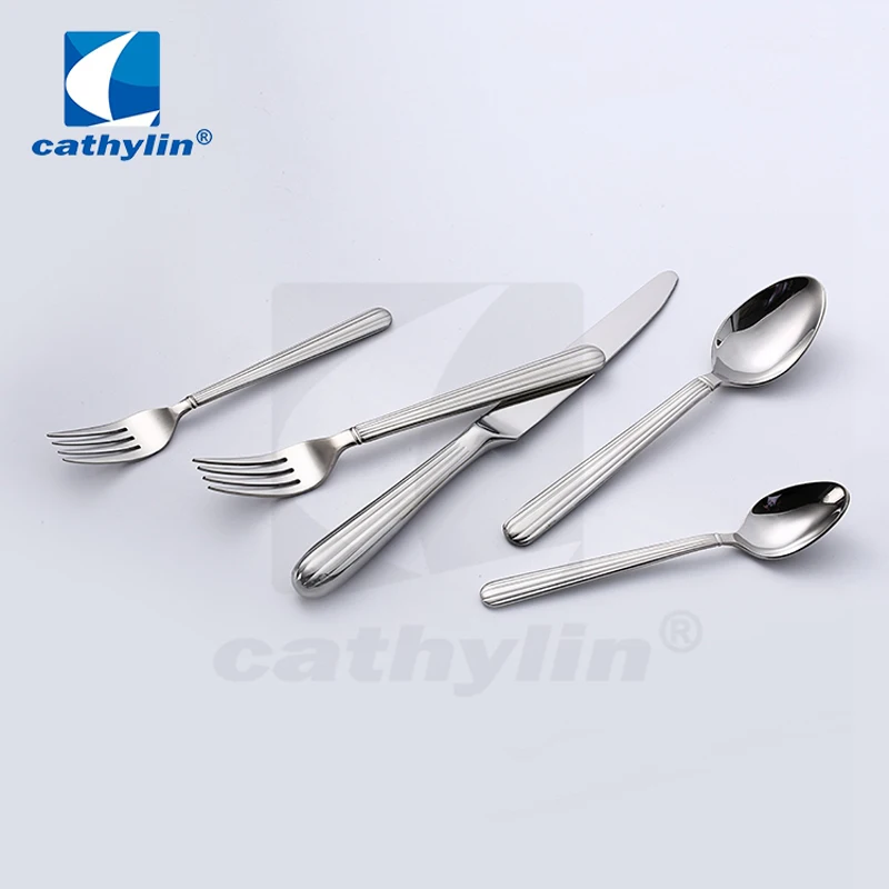 CATHYLIN столовые приборы набор из 5 предметов 18/10 нержавеющая сталь классический Посудомоечная машина зеркало безопасности полировка столовые приборы набор посуды ST0058