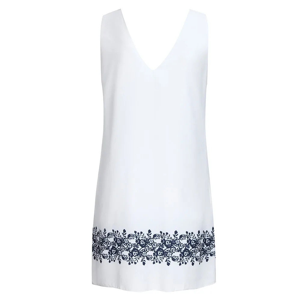 Женское платье повседневное мини-платье без рукавов с треугольным вырезом и