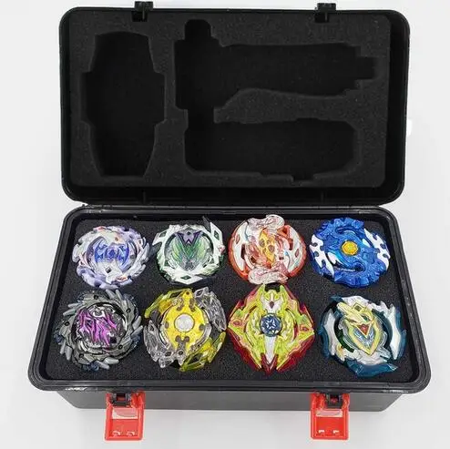 Tops Set Launchers Beyblade Toys B-131 B-122 B-130 Toupie Metal God Burst Spinning Top Bey Blade Blades Toy bay blade bables - Цвет: SNH-PT-4-4