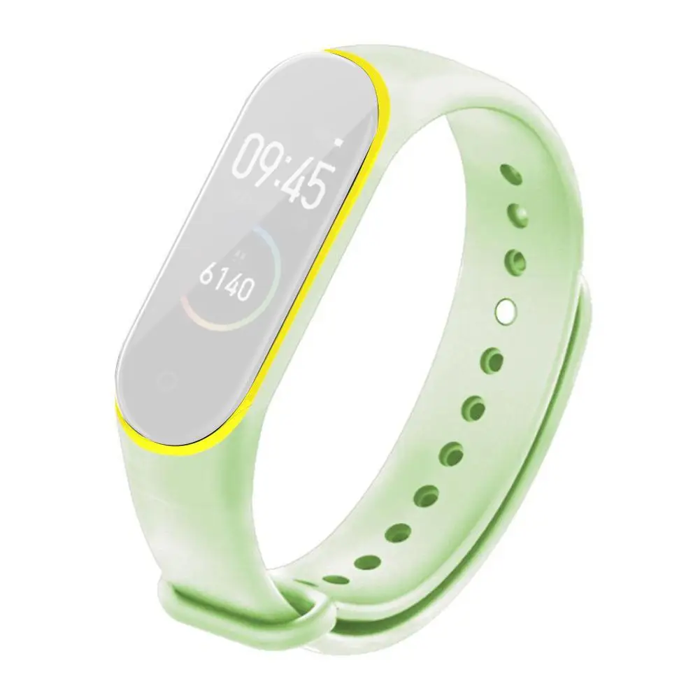 Двухцветный светящийся браслет для Xiaomi Mi Band 3/4 умный Браслет универсальный