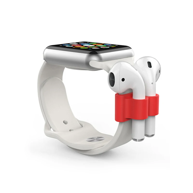 Портативный Силиконовый Держатель для наушников, чехол для AirPods, силиконовый чехол для Apple Air Pod, аксессуары