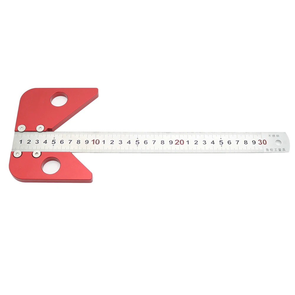 Под углом 45 градусов скрап круглый Центровая линия чертежная линейка плотник