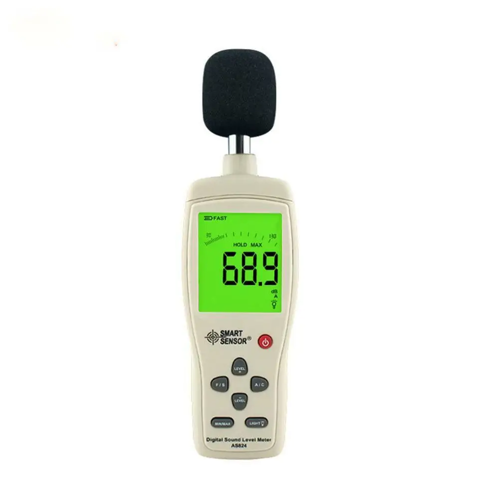 Цифровой измеритель уровня звука 30 ~ 130 дБ AS824|Приборы для измерения уровня| |