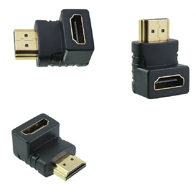 Адаптер HDMI-совместимый с портом штырь-гнездо адаптер 90 градусов