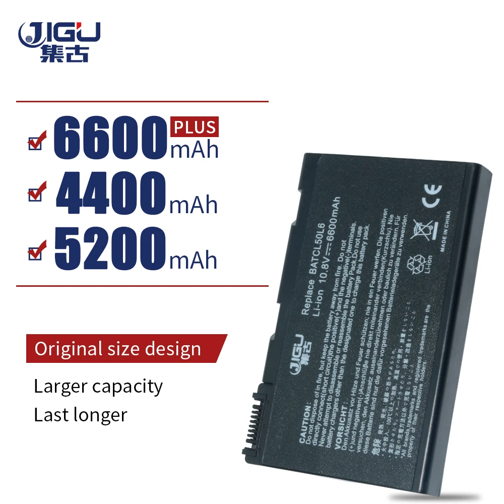 Аккумулятор JIGU для ноутбуков Acer Aspire 3690 5100 5610 5650 BATBL50L6 TravelMate 4200 4230 2400 3210|battery for acer
