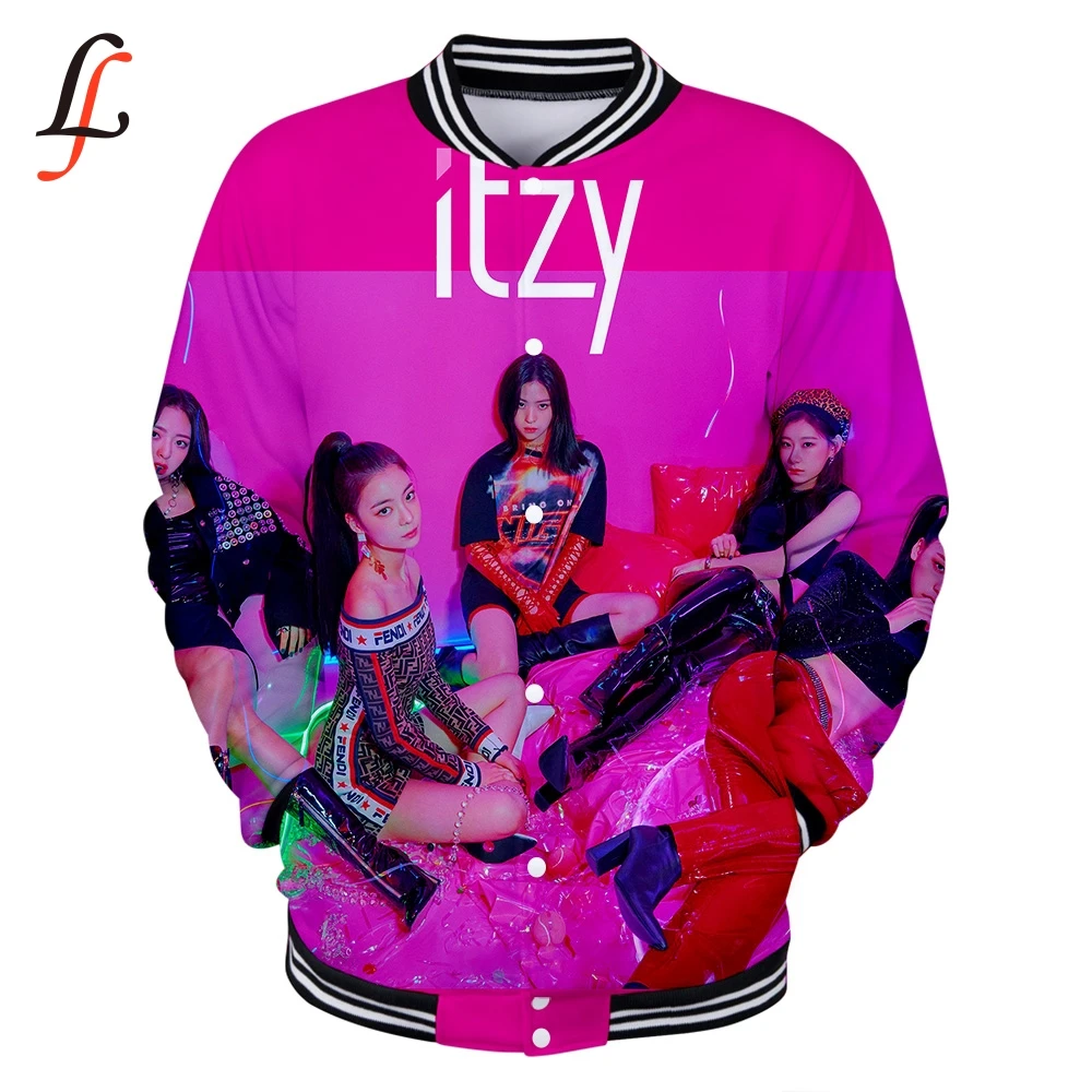 Itzy Harajuku толстовки для женщин/мужчин зимние повседневные Modis Kpop плюс размер XXXXL k pop