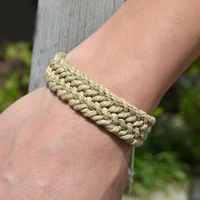 natural cotton and linen colorful bracelet original handmade jewelry free shipping ez125