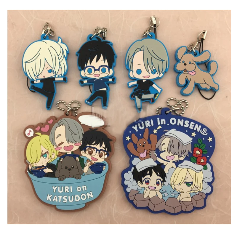 1 шт., 6 см, аниме, брелок, YURI ON ICE, плисецкий, Victor Nikiforov, кацуки, Yuri, брелоки, Portachiavi, Charn, брелок, стоящая пластина
