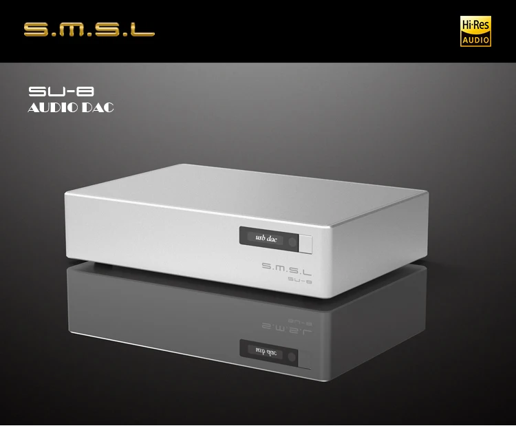 SMSL S.M.S.L SU-8 Hi-Res DAC ES9038Q2M* 2 DSD 64/512 PCM 44,1/768 кГц USB/оптический/коаксиальный декодер