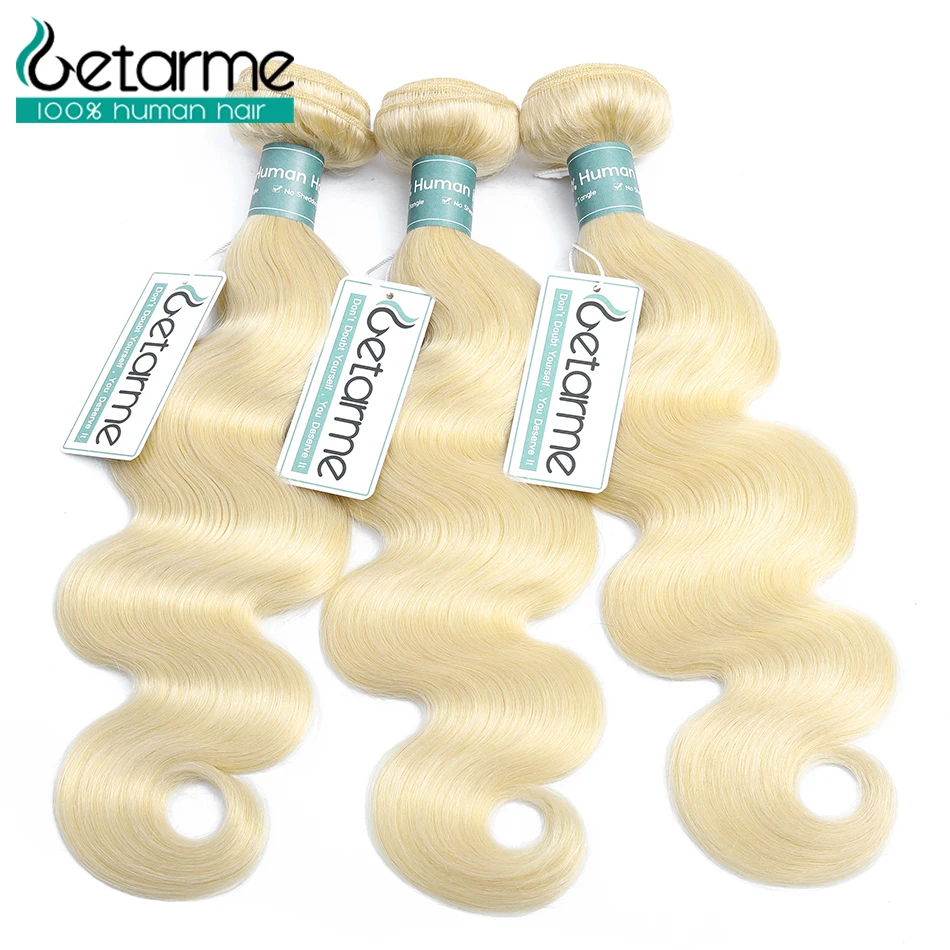 Getarme волосы перуанские волос bodywave пучки 613 светлые человеческие ткачество 4 12 24