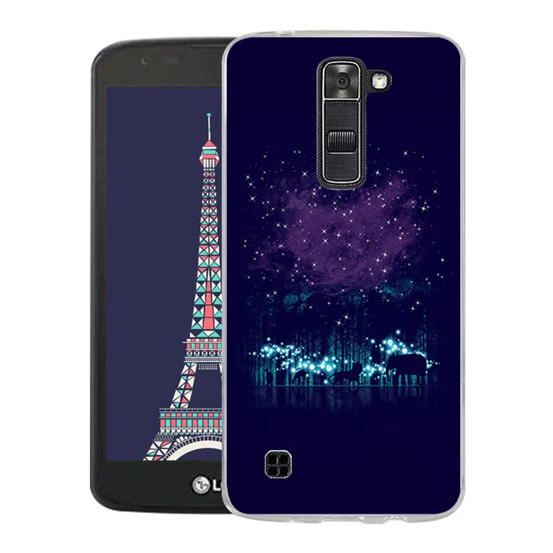 Для LG K7 Oill с принтом задняя крышка Fundas для K330/Tribute 5 LS675/X210 X210DS TPU Мягкий силиконовый