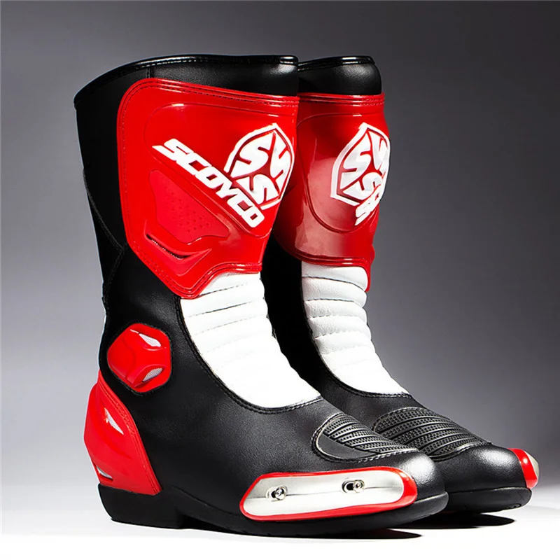 Heavy Build Scoyco MTB004 Motorcycle Racing Boots Scooter Motocross Motorbike Metal SPEED MX Road Shoes | Автомобили и мотоциклы