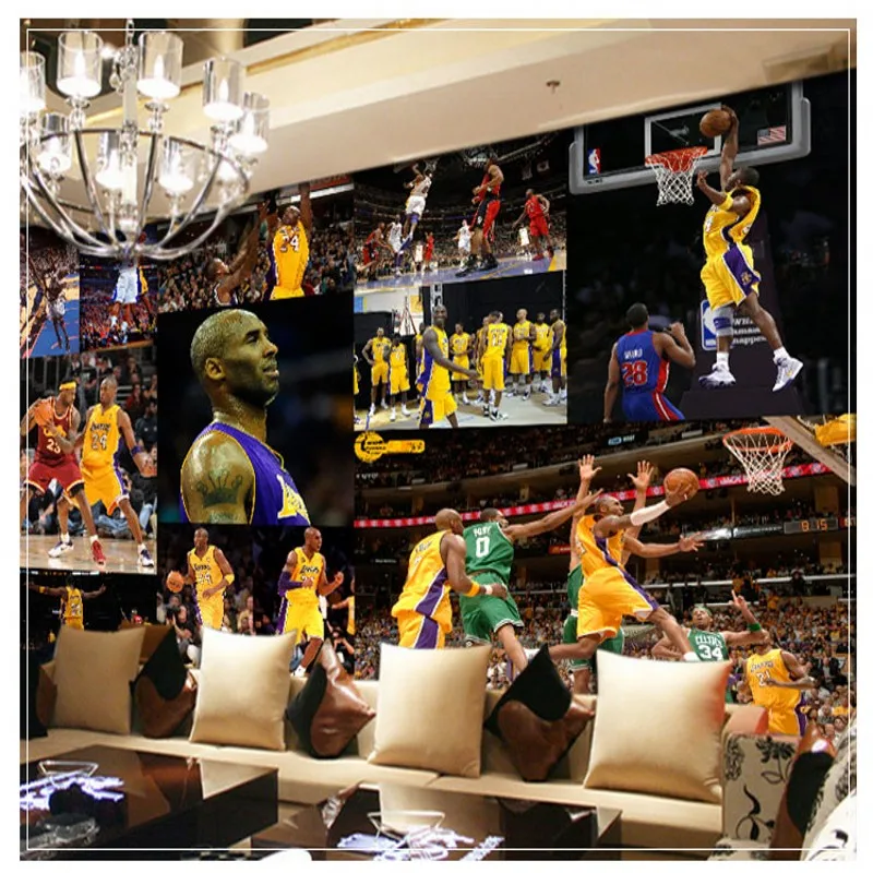 Пользовательские фото обои на заказ Баскетбол Футбол тема КТВ Бар гостиная