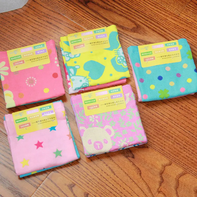 2 шт./компл. 100% хлопок 3 слоя Марли супер мягкие детские Полотенца для рук дети