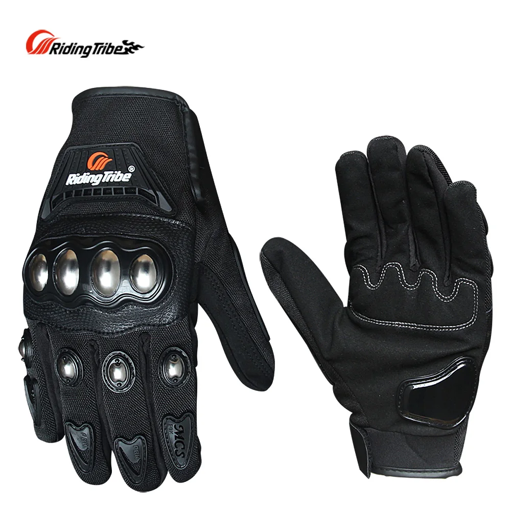 

Riding Tribe Motocycle Protective Gears Gloves Touch Screen Non-slip Moto Bike Skiing Gloves Black Red Blue Color MCS-29B
