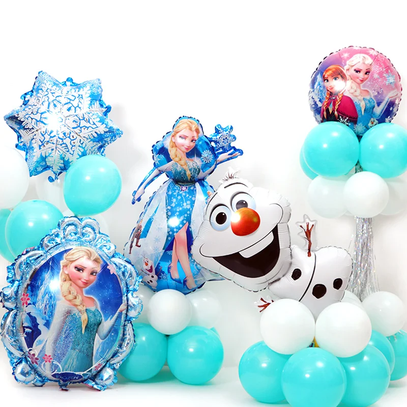 

Disney «Холодное сердце» вечерние шары набор посуды День рождения вечерние Декор Baby Shower вечерние комплект поставки вечерние украшения