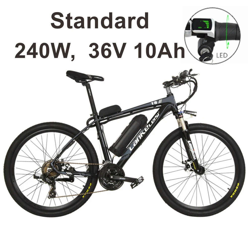 240W 36V 10A BKGY 400 W/240 W, 26 дюймов электрический велосипед, звуковое воспроизведение с частотой до 48V 15Ah литий Батарея, Алюминий сплав рама для горного велосипеда - Цвет: 240W 36V 10A BKGY