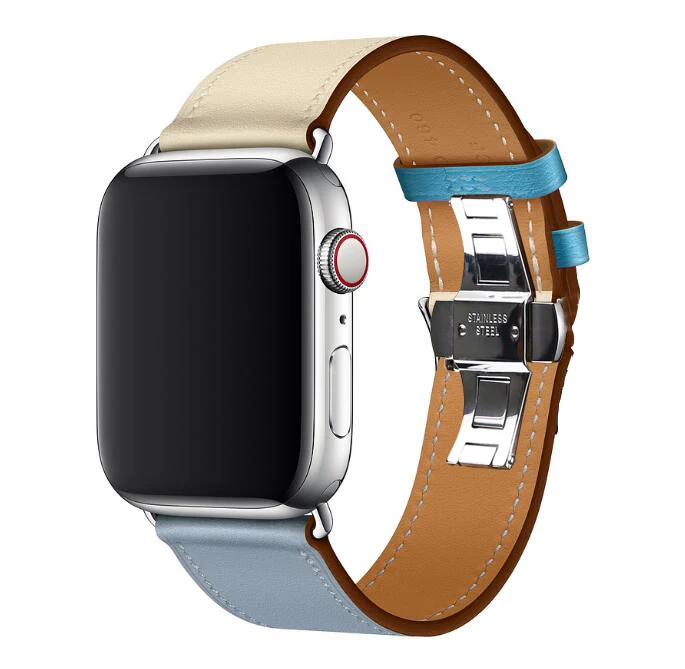 Лучшие продажи кожаные петли для наручных часов iWatch, ремешок для наручных часов Apple Watch, версии 4/3/2/1 38 мм 40 мм 42 44 мм наручные braceletseries 5