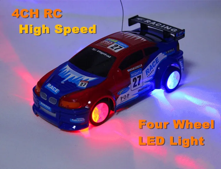 Детские игрушки на радиоуправлении 4 канальный четырехколесный светодиодный