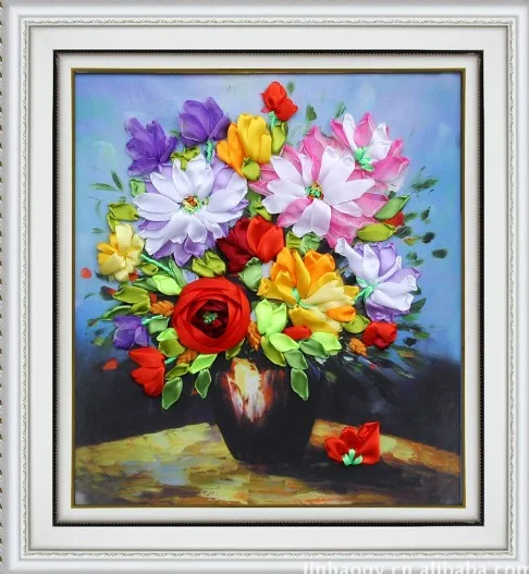 3D ваза для цветов шелковая искусственная желтая Маргаритка букет рукоделия