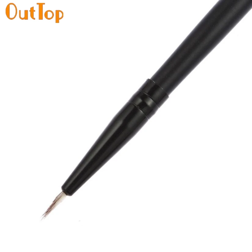 OutTop ColorWomen1PC PRO Косметический многофункциональный макияж кисти двухсторонняя подводка для глаз кисти Черные Тени для век Кисть JUN10