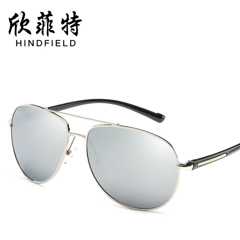 Новый поляризатор 2157 Мода Цвет пленки солнцезащитные очки из металла