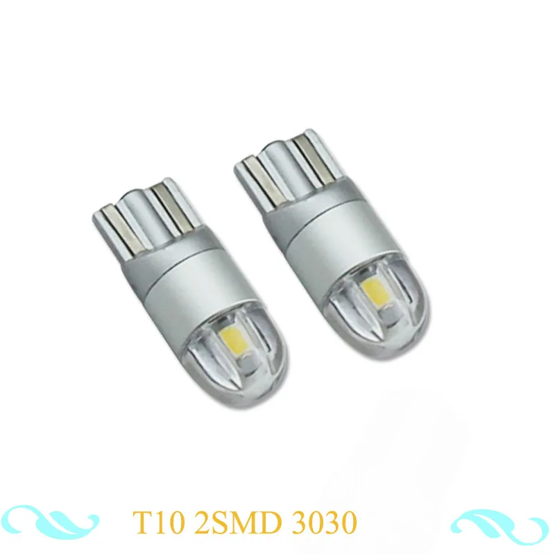 2 шт. индикатор питания лампы T10 1/2/3SMD 3030 светодиодные для авто автомобилей фар