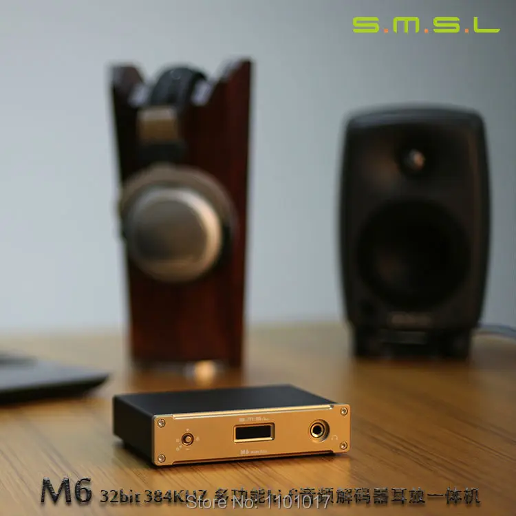 SMSL M6 USB OTG ЦАП усилитель для наушников HIFI EXQUIS CM6631A AK4390EF чип 32 бит 384 кГц декодер гарнитура Amp