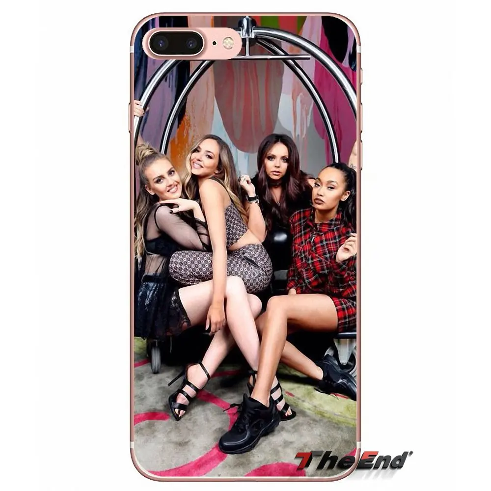 Силиконовый чехол для iPhone X 4 4S 5 5S 5C SE 6 6S 7 8 Plus Samsung Galaxy J1 J3 J5 J7 A3 A5 2016 2017 Little Mix UK girls