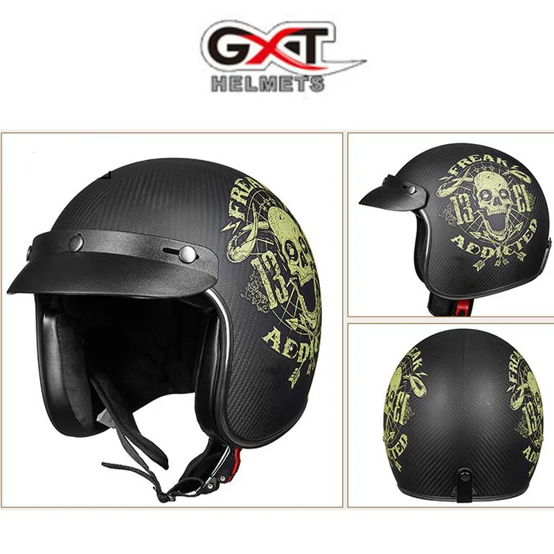 Новинка 2019 мотоциклетный шлем GXT 3/4 мужские и женские полузакрытые