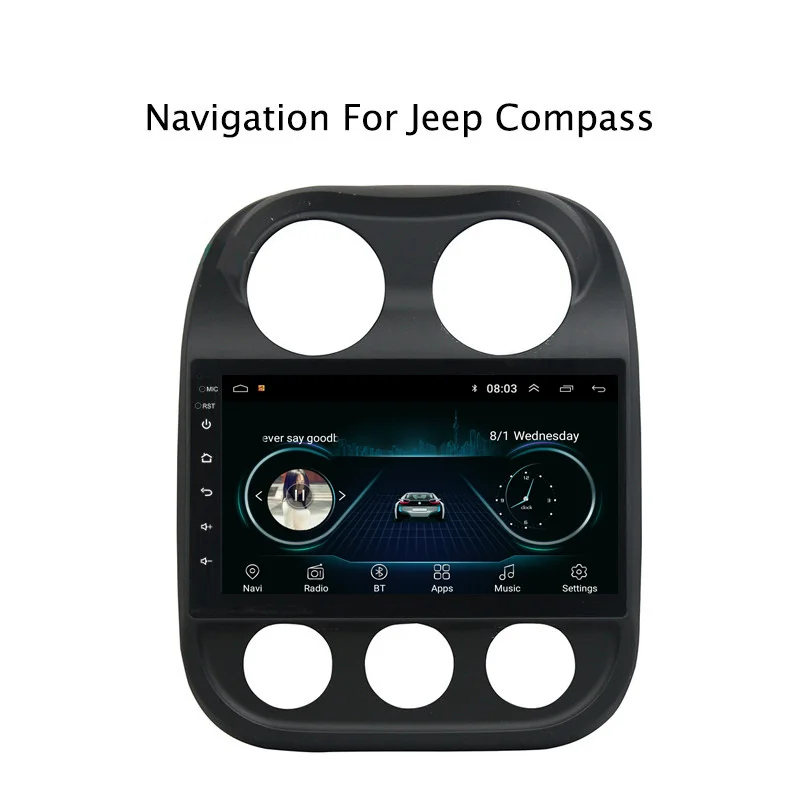 NaviTopia Android 8 1 автомобиль радио стерео видео плеер для Jeep Compass 2010 2011 2012 2013 2014 2015 2016 gps